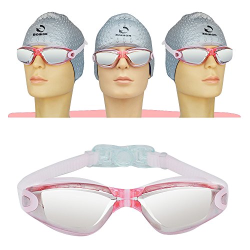 DECDEAL Resistente à água ajustável anti-nevoeiro uv escudo proteção óculos de natação adulto óculos