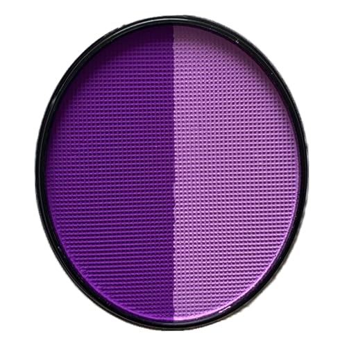 Image of Purple Face Body Paint (30gm), Water Activated Face Paint Kit Safe, Safe Face Painting for Halloween Widowmaker Mermaid Ursula Cosplay Costume SFX Makeup (Light Purple + Purple)