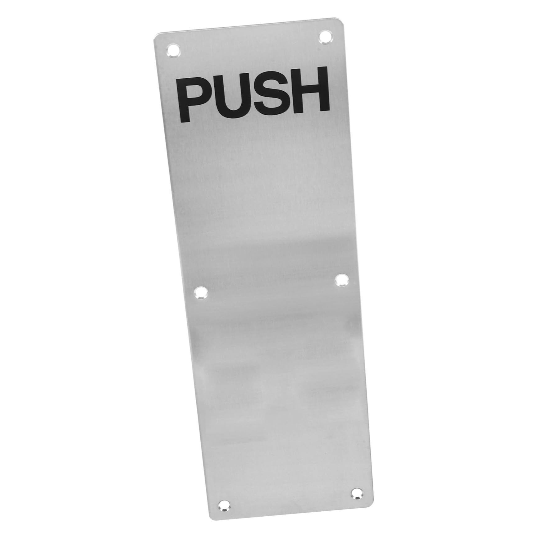 Plaque de poussée de porte SEWACC en acier inoxydable argenté pour porte composite