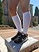 Calf Compression Sleeve - Bevisible Sports Shin Splint Leg Compression Socks For Men & Women - Great For Running, Cycling, Air Travel, Support, Circulation & Recovery - 1 Pair (White, XL-XXL)