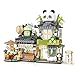 Amazon.com: City Tea House Building Blocks Set, Openable Panda ...