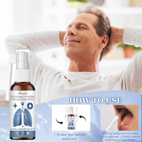Herbal Lung Spray 3 Stück, Herbal Lung Cleansing Spray, Atementgiftendes Kräuterlungenreinigungsspray, Lungenreinigung Spray, für Den Täglichen Gebrauch Geeignet