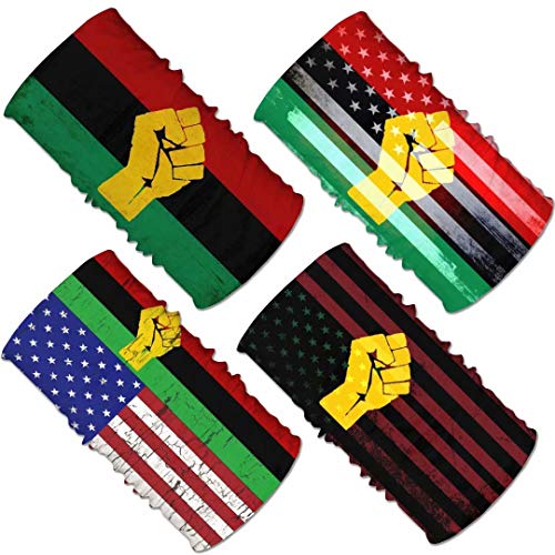 Image of 4Pcs Magic Headwear Neck Gaiter Tube Scarf Headbands Bandana Balaclava for Outdoor Running Cycling Skating Work Out