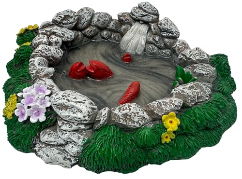 Mokoboho Fairy Garden Pond with Waterfall and Koi