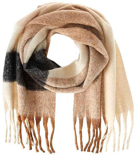 Mud Pie Womens Women's Neutral Check ScarfMud Pie Women's Neutral Check Scarf