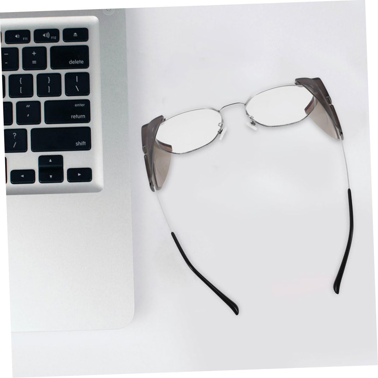3Pairs Flexible Clear Eyeglasses Side Shields Protective Safety Shields for Glasses Easy to Install and Disassemble Lightweight High Transparency Suitable for Frames