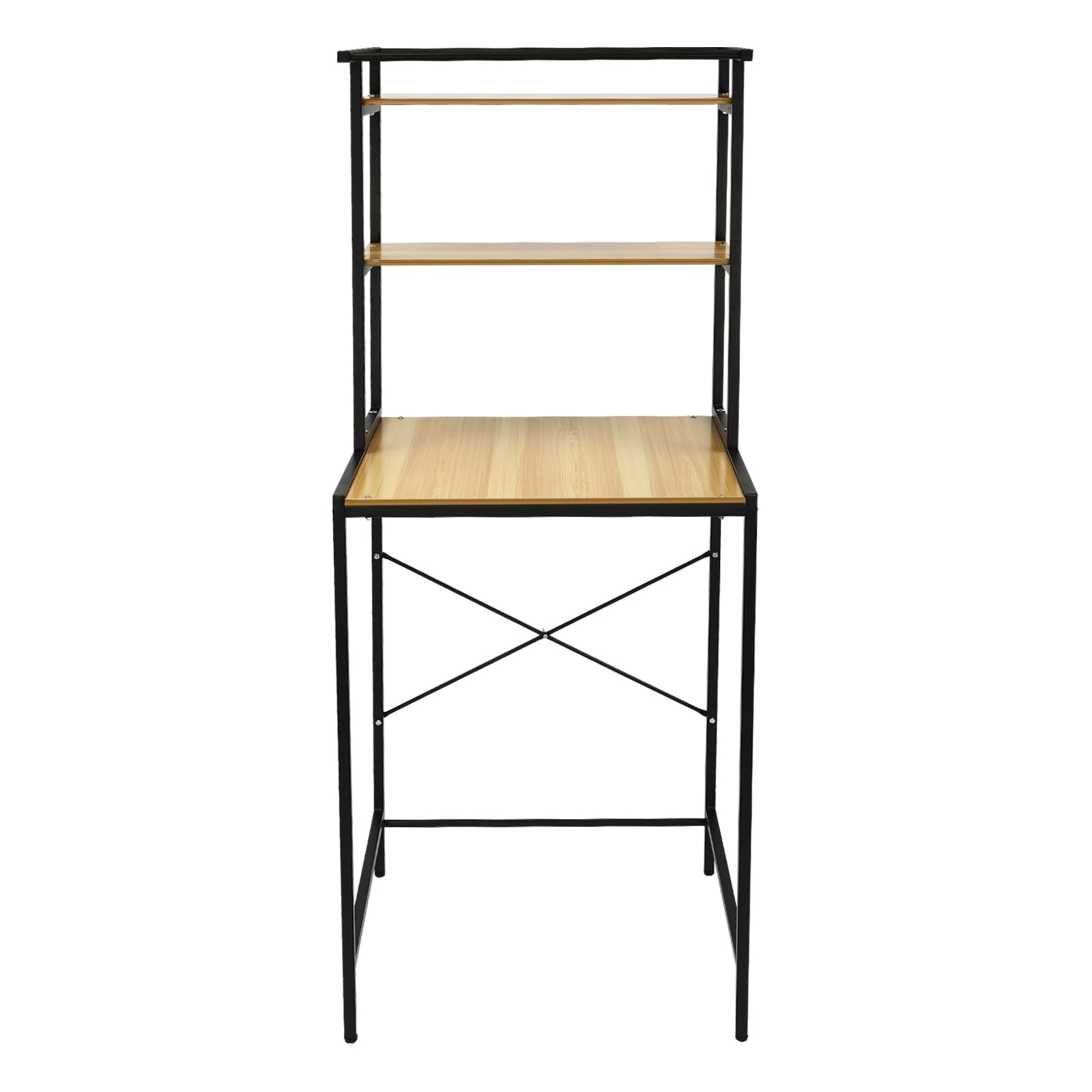 KOLHGNSE Scaffale Per Lavatrice 69x176x60 Cm – 3 Ripiani Con Porta Asciugamani, Struttura In Metallo E Legno, Bianco