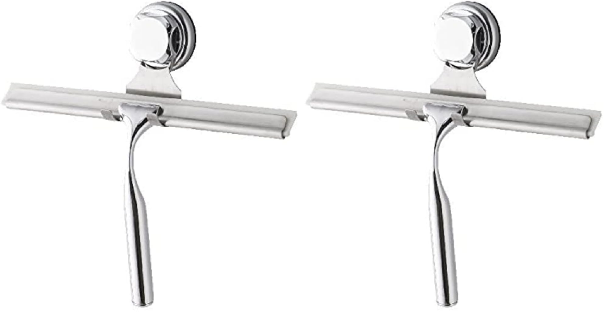 Raclette de douche ventouse argent métallique Compactor RAN7820