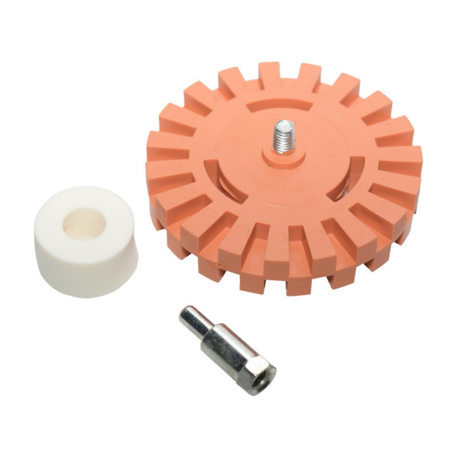 Industrial 4Inch Pneumatic Rubber Adhesive Removal Polishing Wheel Decal Removers Eraser Disc Power Drill Attachments Pneumatic Adhesive Removal Disc