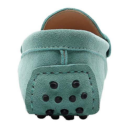Image of ANUFER Women's Classic Suede Penny Loafers Comfort Handmade Slipper Moccasins