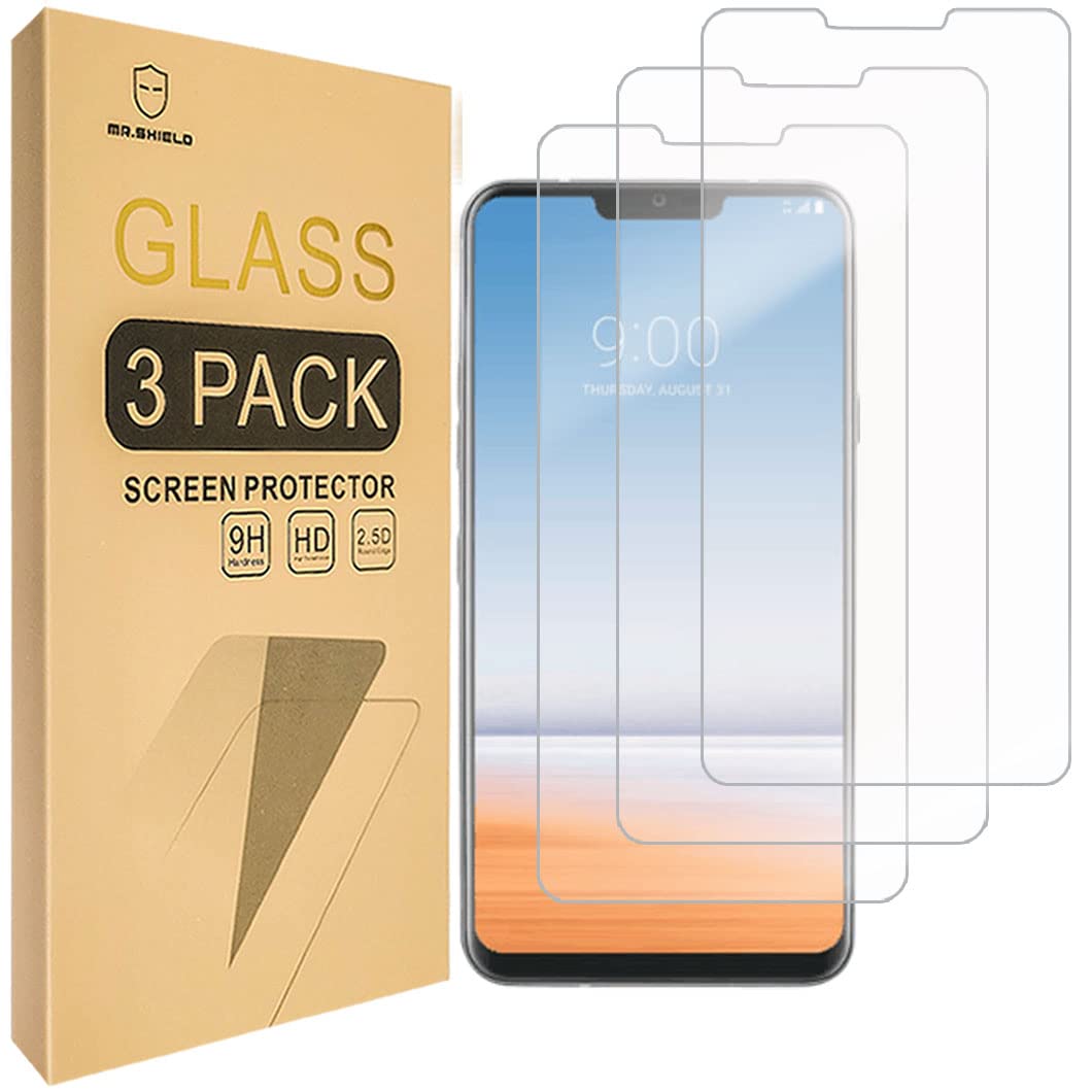 Mr.Shield Screen Protector For LG G7 ThinQ [Tempered Glass] [9H Hardness] [3-Pack] Screen Protector