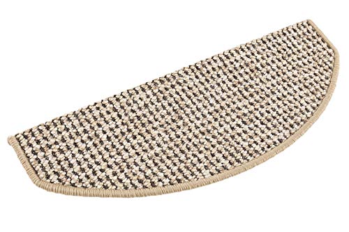 andiamo Stufenmatten Newport Treppenmatten robust pflegeleicht, 15 Stück, beige