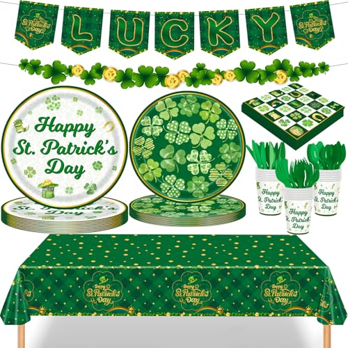 Zivosely St Patricks Day Shamrock Dinnerware Set...