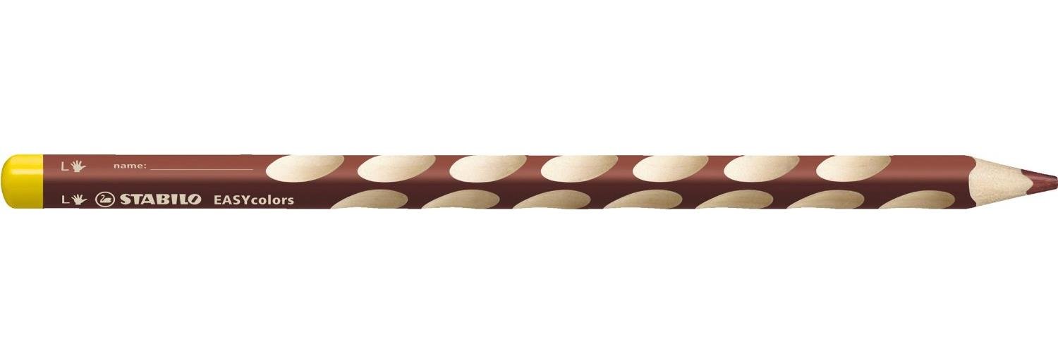 STABILO Easycolors Colouring Pencil 1 Ergonomic Left-Handed Pencil Brown