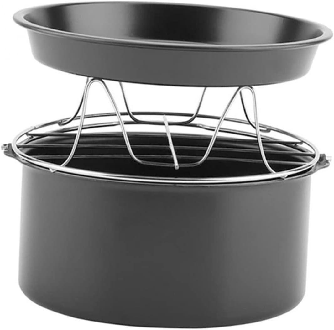 GLEAVI 1 Set Baking Pan Set Air Fryer Accessories for Pizza and Cake Steam Rack Versatile Cooking Tools for Delicious Dishes and Desserts GLEAVI 1 Set Baking Pan Set Air Fryer Accessories for Pizza and Cake Steam Rack Versatile Cooking Tools for Delicious Dishes and Desserts