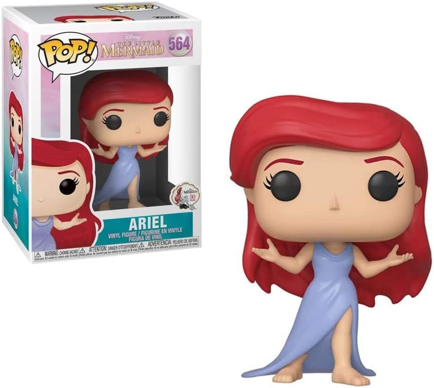 Miniatura 6 de POP Disney La Sirenita - Ariel (vestido púrpura) Funko Pop! Figura de vinilo (empaquetado con funda protectora compatible con Pop Box), multicolor,