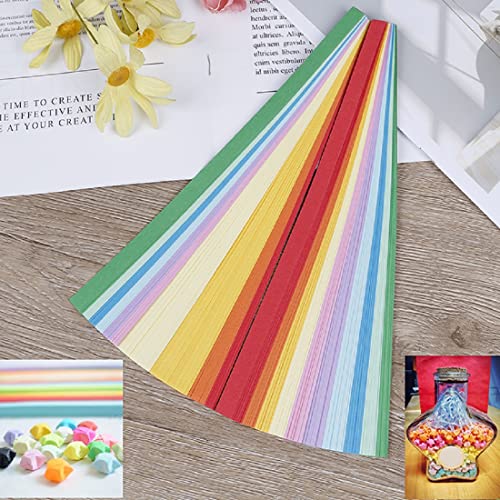 Origami Stars Paper Strips,1030 Sheets 27 Assortment Colors Star Origami Paper Strip Colorful Decoration Diy Paper Strip Double-Sided Lucky Star Folding Paper For Arts Crafting Diy Projects #TOP2