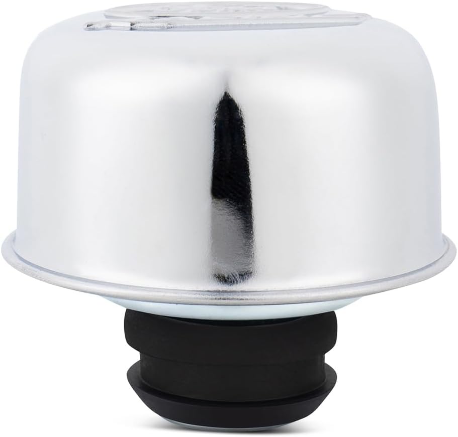 Compatible with/Replacement for Ford Performance Parts - 302-215 - Chrome Steel Breather W/Compatible with/Replacement for Ford Racing Logo