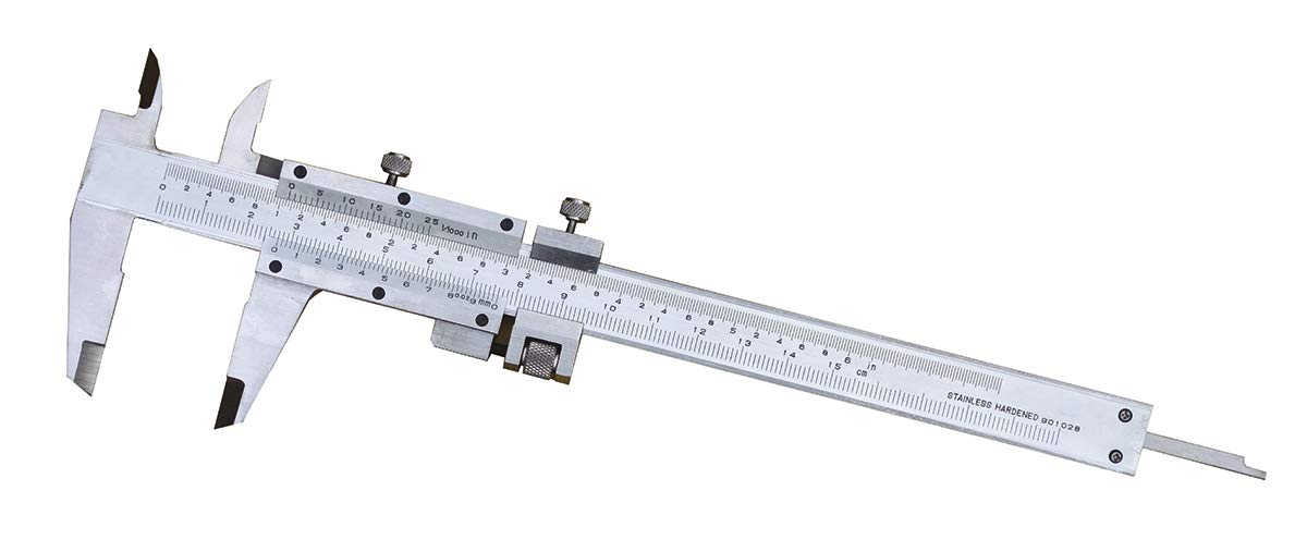 RS PRO Messschieber Analog metrisch & zöllig 145mm / 0,4 mm, ISO-kalibriert