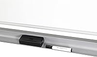 Vista 5 de WorkPro Caballete magnético móvil de doble cara para pizarra blanca, 72 x 48 pulgadas, marco de aluminio con acabado plateado