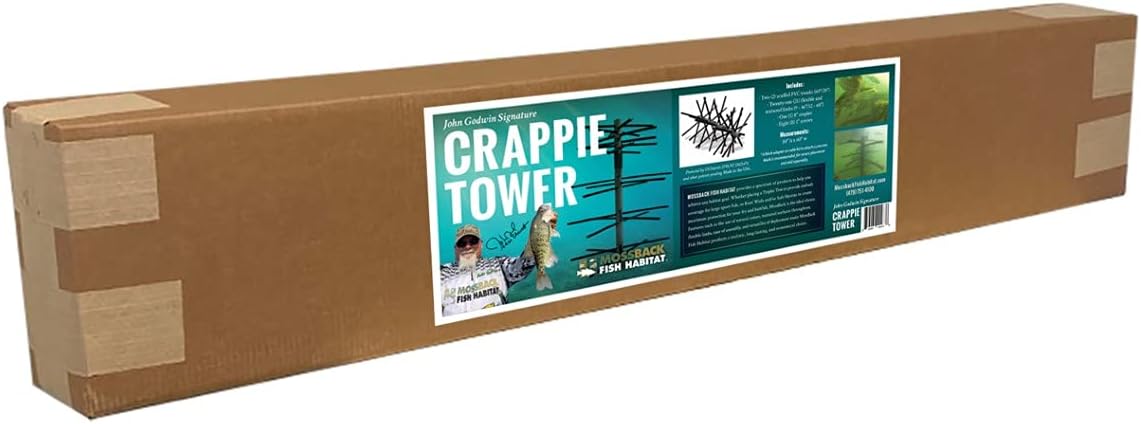MossBack Fish Habitat John Godwin Signature Crappie Tower Artificial Fish Habitats for Lakes and Ponds