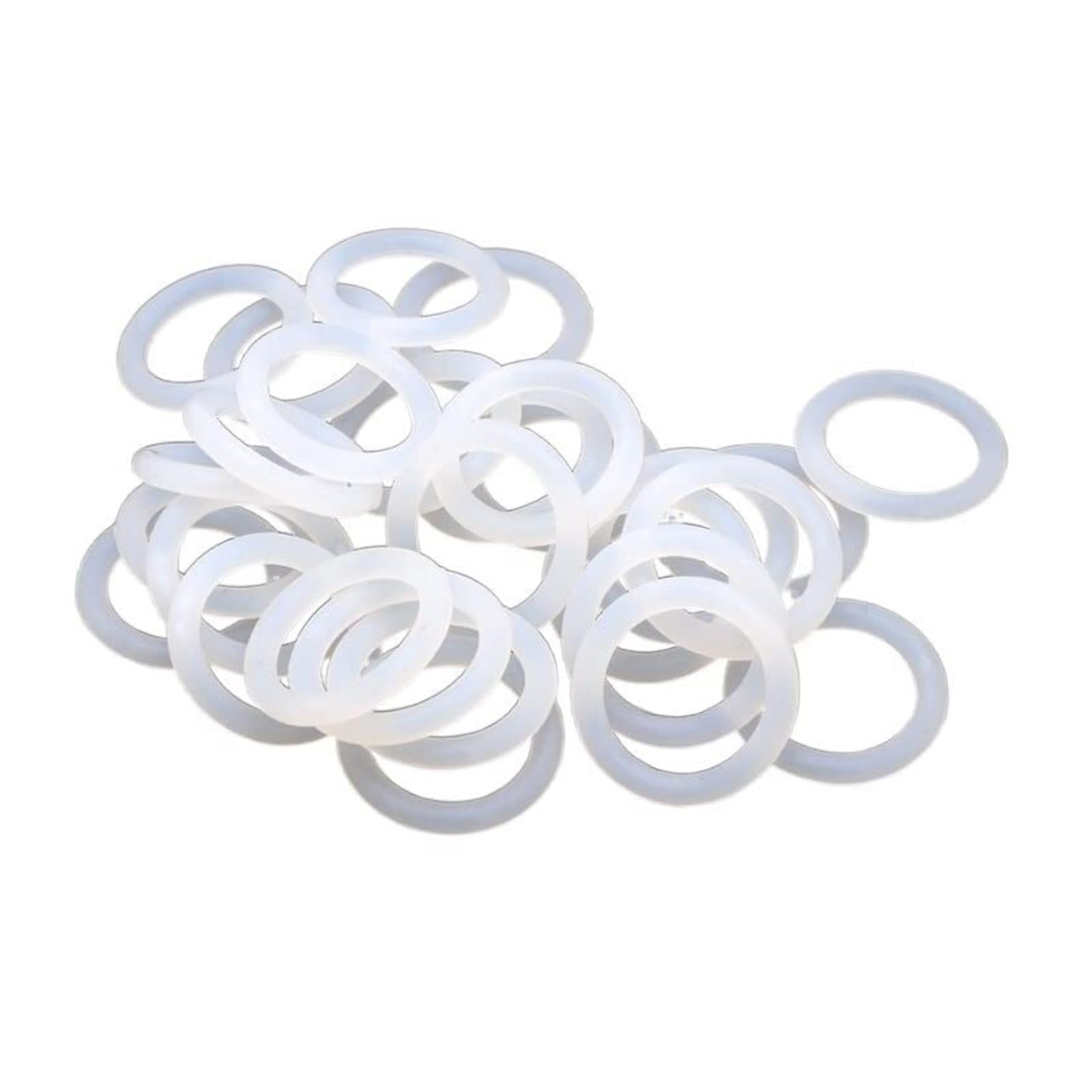 silicona o anillos manguera arandelas junta de gom Junta tórica de silicona calidad alimentaria, 2,4 mm grosor, diámetro exterior 10-100, color blanco, paquete 12(OD 85mm ID 79mm)