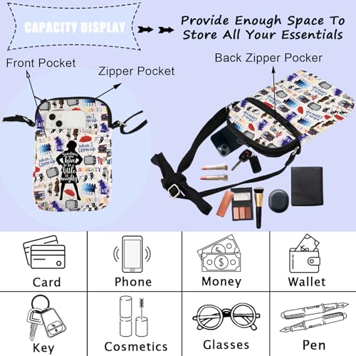 ENSIANTH Musical Theatre Lover Crossbody Bag Musical Fans Gift Actor Actress -Comedy Theatre Gift (naughty CB)3