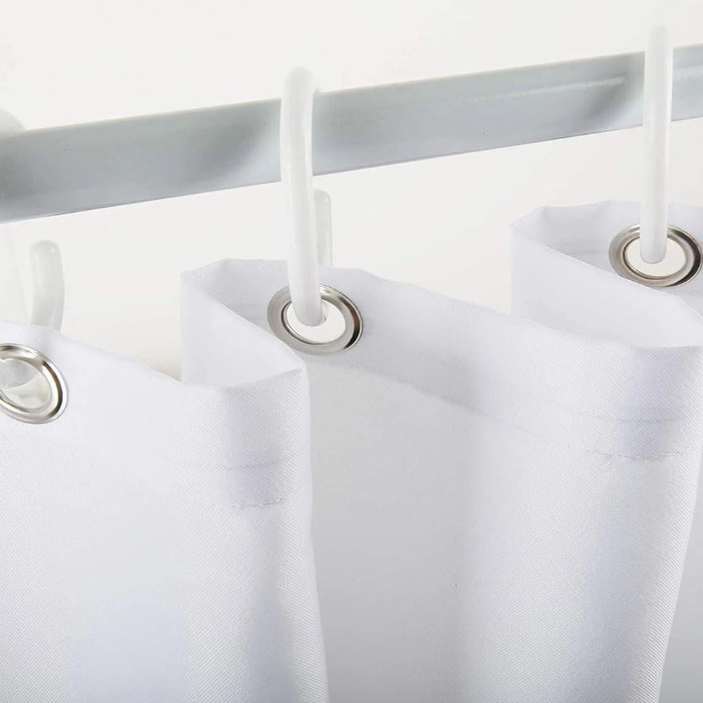 4Pcs Patriotic Bthroom Decor Set with Shower Curtain, Non Slip Rugs,Bath Mat and Toilet Lid Cover, Red White and Blue Shower Curtains with 12 Hooks for Independence Day 4th of July Decor