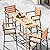 YITAHOME 5-Piece Patio Conversation Set, Outdoor Wicker Furniture Set w/Chairs and Plastic Wood Tabletop for Dining, Outdoor Bar, Patios, Backyard, Gardens and Balcony, Light Brown