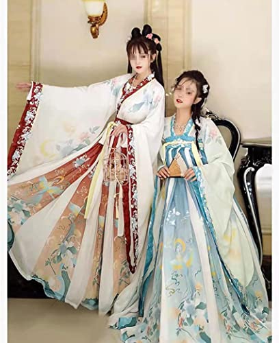 AMNOOL Women's Chinese han-fu Dress Ancient Traditional Costume Outfit Stage Performance Wear (Color : C, Size : S=152-160cm)3