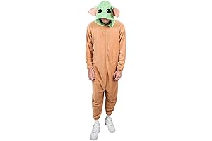 Snuggle Up in Cuteness: Star Wars The Mandalorian Baby Grogu Adult Hooded Onesie