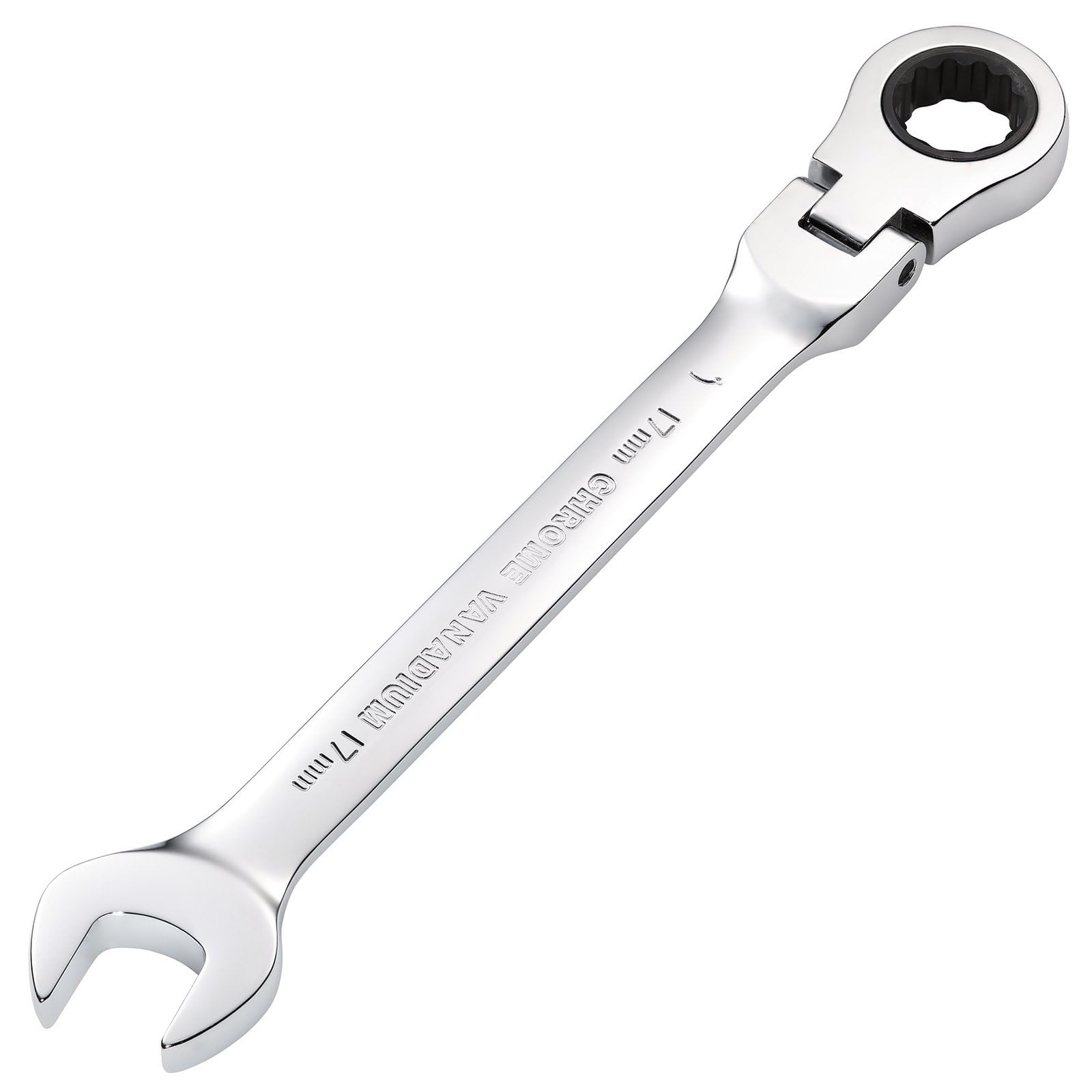 Draper Hi-Torq® Metric Flexible Head Ratcheting Combination Spanner, 17Mm 5010559520190