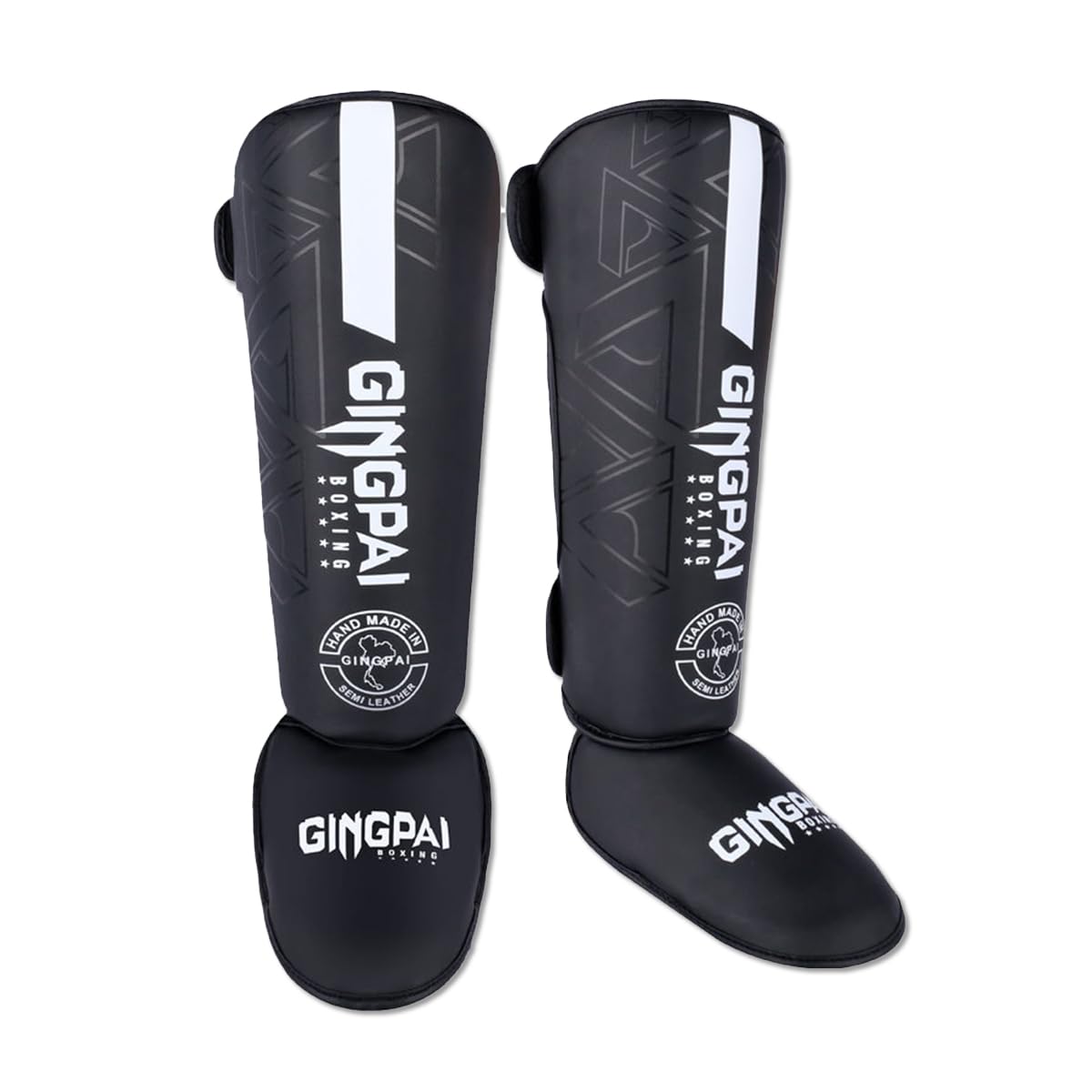 OLYSPM Muay Thai Shin Guards,Shin Guards Muay Thai,MMA Shin Guards with Shock-absorbing Liner for Protecting your Calves and Feet,Kickboxing Shin Guards for Boxing,Sparring,Karate