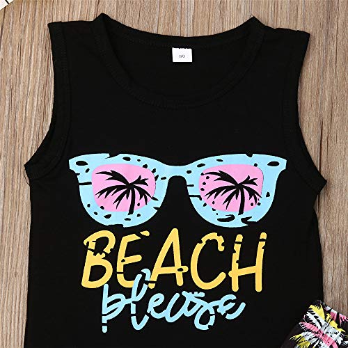 Toddler Baby Girl Boy Fringe Outfits Tank Top+Tassel Shorts+ Headband Summer Clothes Set3