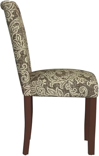 Miniatura 5 de HomePop Classic Parsons - Sillas de comedor, paquete de 2, estampado jacobeo marrón