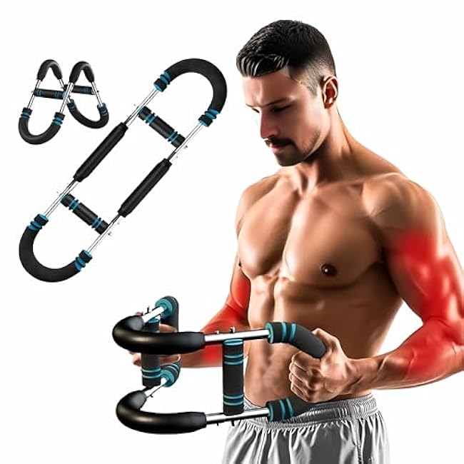 Twister Arm Trainer ¨C Adjustable Chest Expander & Upper Body Workout Bar for Men & Women ¨C Heavy Duty Strength Training Tool for Home Fitness, Muscle Toning & Endurance