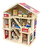 puppenhaus kidkraft Puppenhaus Holz natur 54x37x69cm