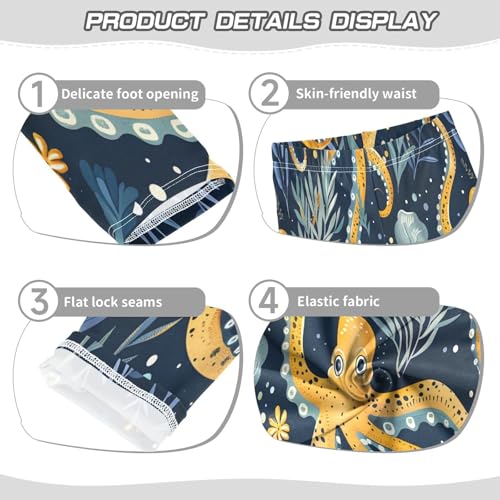 Bolaz Toddler Girls Leggings Printed Yoga Pants Leggings Octopus Water Grass for Kids3