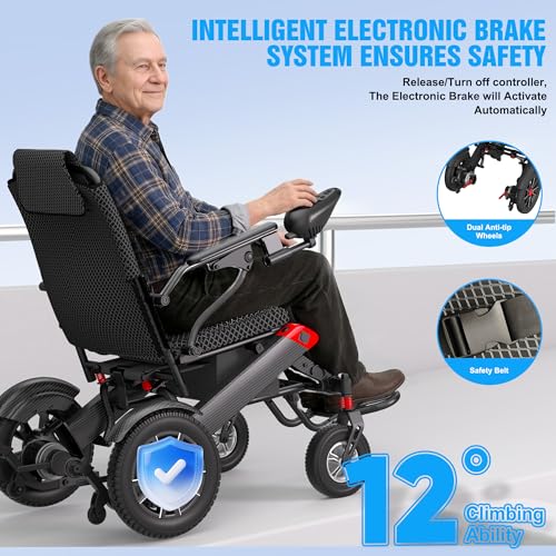 Electric Wheelchair Foldable Lightweight