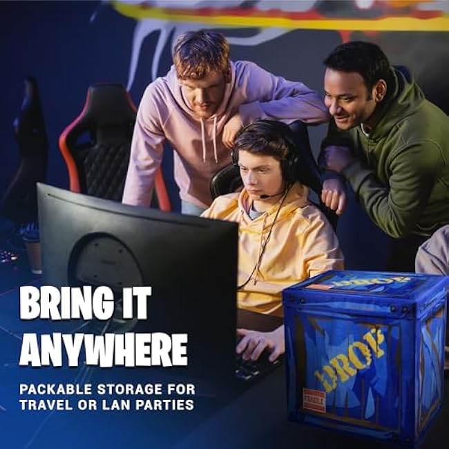 CampLiner Loot Drop box storage box fabric construction great for parties and long term storage of gaming gear.