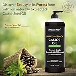 MAJESTIC PURE Pure Jamaican Black Castor Oil for Hair Care, Strengthening, Nourishing, and Volumizing Formula - Non GMO Verified, 16 Fl Oz - Image 3