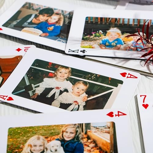 Mazo personalizado de cartas de póker con foto y caja elegante miniatura 2