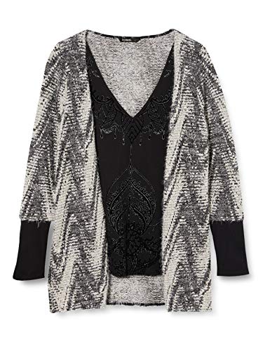 Preisvergleich Produktbild Desigual Damen TS_Essentials Twin-Set, Schwarz (Negro 2000), Medium