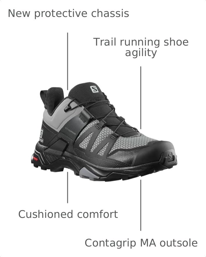 Image of Salomon Unisex-Adult X Ultra 4 Wide GTX MGNT /Black /Monu