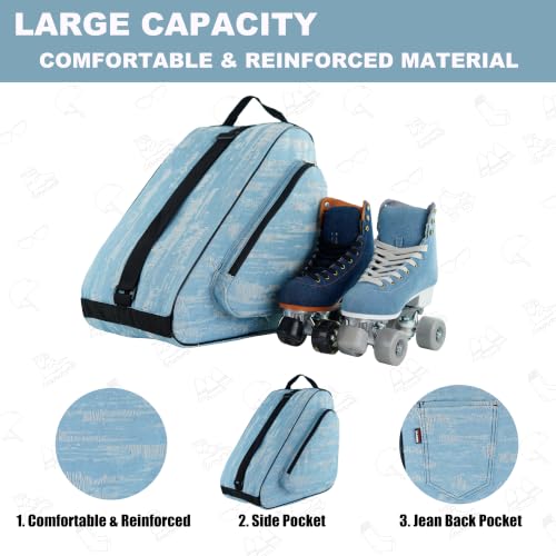 Image of HEXIFUL Skate Bag for Ice, Inline, Roller & Quad Skates - Kids & Adults