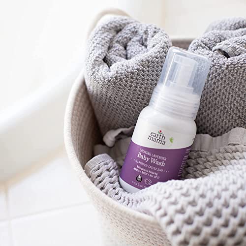 Earth Mama 0857249001127 Calming Lavender Baby Wash Liquid Foaming Hand Soap, Organic All-Purpose Lavender Body Wash For Sensitive Skin, Castile Soap thumb #7