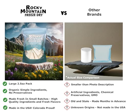 image for Rocky Mountain Freeze Dry Freeze Dried Ice Cream - Vanilla, Strawberry