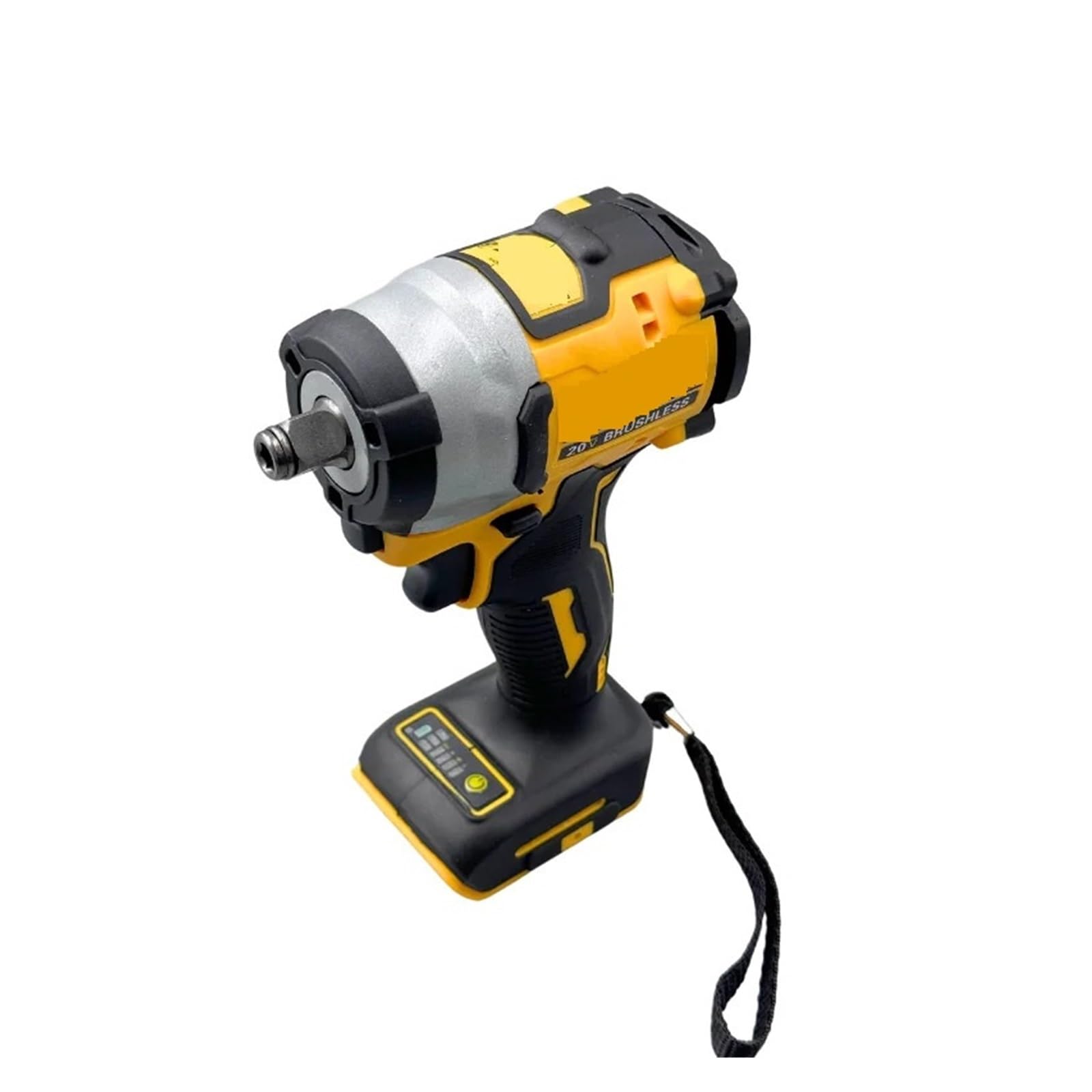Llave de Impacto Llave De Impacto Sin Escobillas Inalámbrica, Batería De Litio De 20V, 1/2 ", 2800 RPM, 205NM, Llave Eléctrica De Velocidad Variable De Torsión