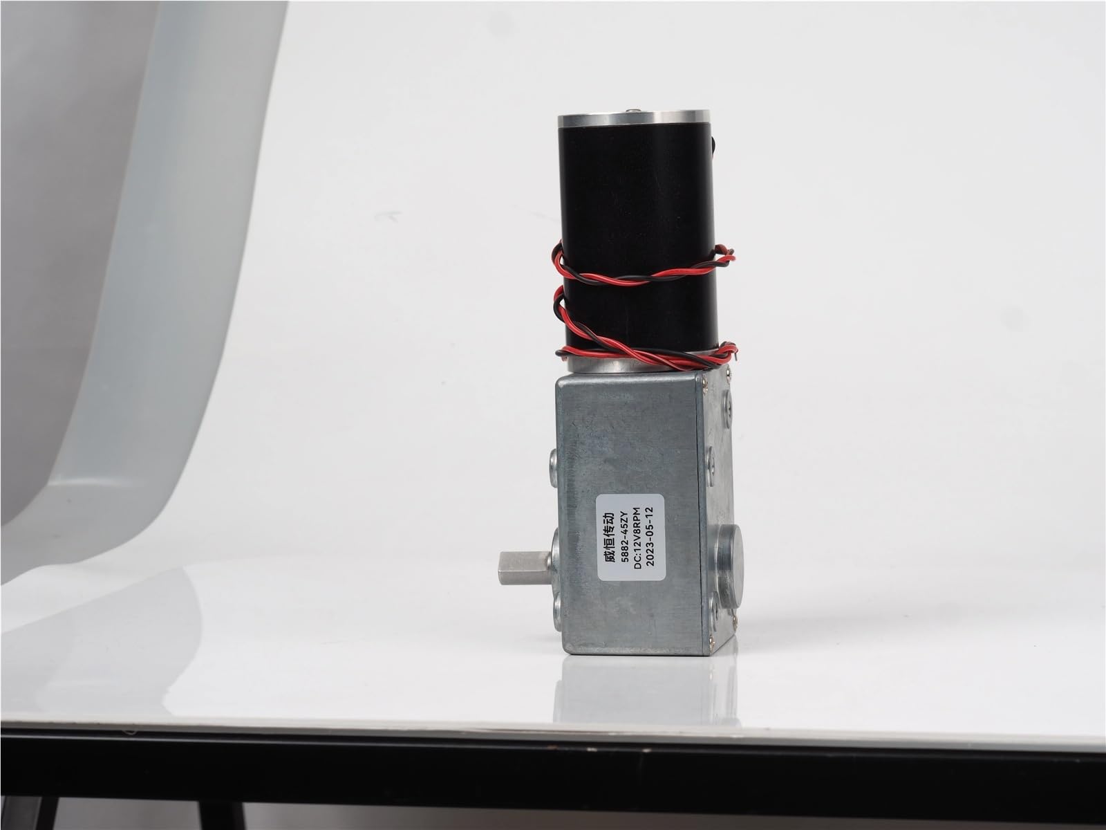 5882-45ZY Turbo Reduktor ślimakowy Silnik 12V24V Super samoblokujący Metal Gear Type D Duży Tq Regulowana prędkość Szczotkowana DC(200RPM-12V BRACKET MOTOR)