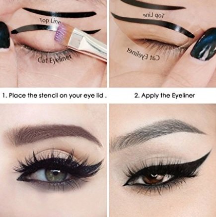 Image of Jern Cat Eyeliner Stencil and Smokey Eye Stencil (2 Pieces)